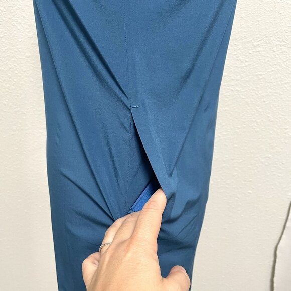 Title Nine Sleeveless Laser Cut Lightweight Pull-Over Dress Teal size XS - Picture 5 of 10